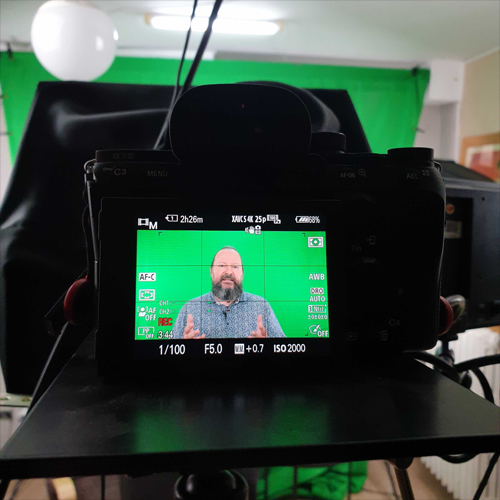 David Orban's camera and recording setup